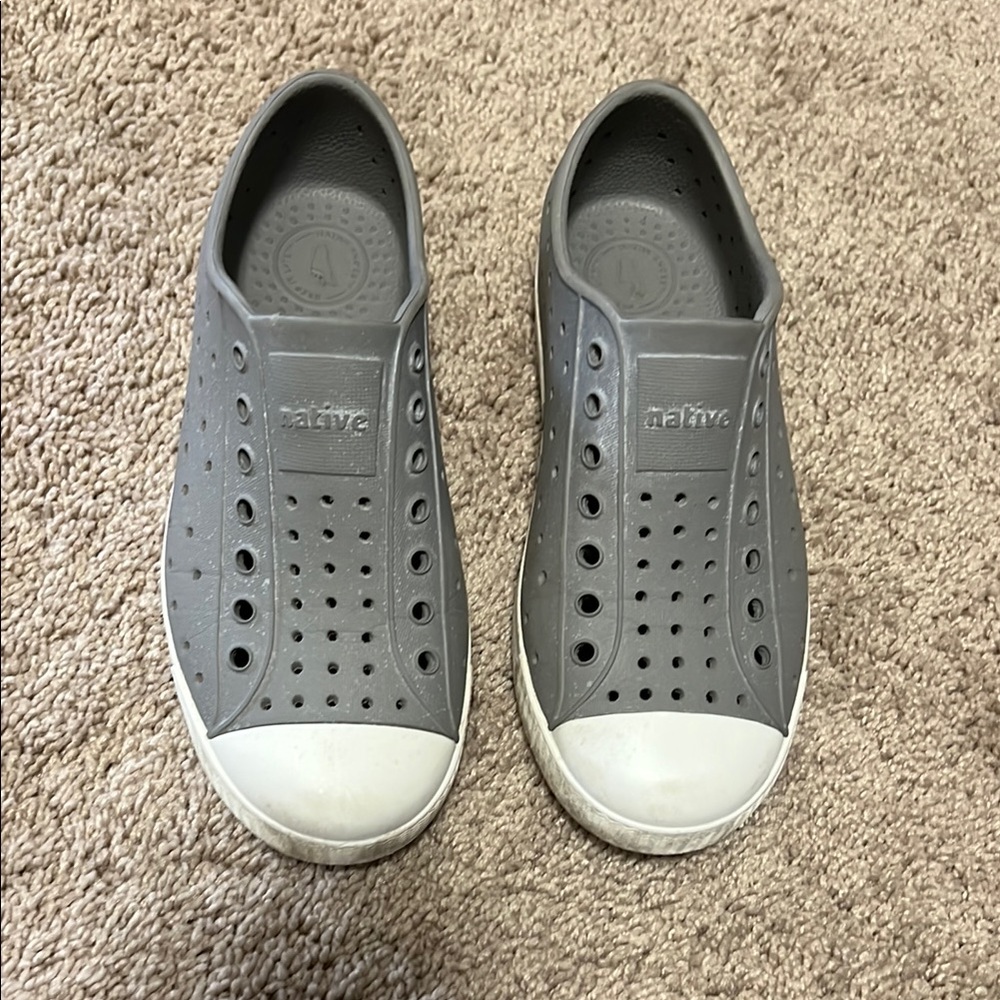 Native Kids Gray Slip-On Shoes